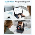 thumbnail image 4 of Detachable Keyboard Case with Floating Cantilever Stand for iPad 10th/11th Gen A16, 7-Color Backlight & Smart Trackpad，Black, 4 of 9