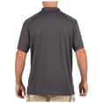 thumbnail image 2 of 5.11 Work Gear Men's Helios Short Sleeve Polo Shirt, Moisture-Wicking, Quick-Drying, Charcoal, Small, Style 41192, 2 of 3