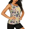 thumbnail image 2 of Disketp Glasses Of Red Wine Print Women's Workout Tank Top Sleeveless Gym Shirt Quick Dry Fitness Bodybuilding Sleeveless T Shirt-XX-Large, 2 of 7