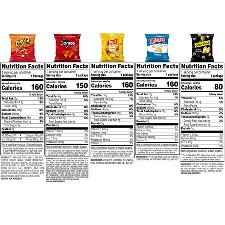 FRITO-LAY CLASSIC MIX VARIETY PACK, SINGLE SERVE SNACK BAGS (PACK OF 21)