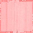 thumbnail image 1 of Ahgly Company Machine Washable Indoor Square Abstract Red Modern Area Rugs, 6' Square, 1 of 4