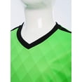 thumbnail image 6 of inlzdz Kids Boys Sport Training Outfit Soccer Jersey Sportswear Short-Sleeve T-Shirt with Shorts Set Fluorescent Green 7-8, 6 of 7