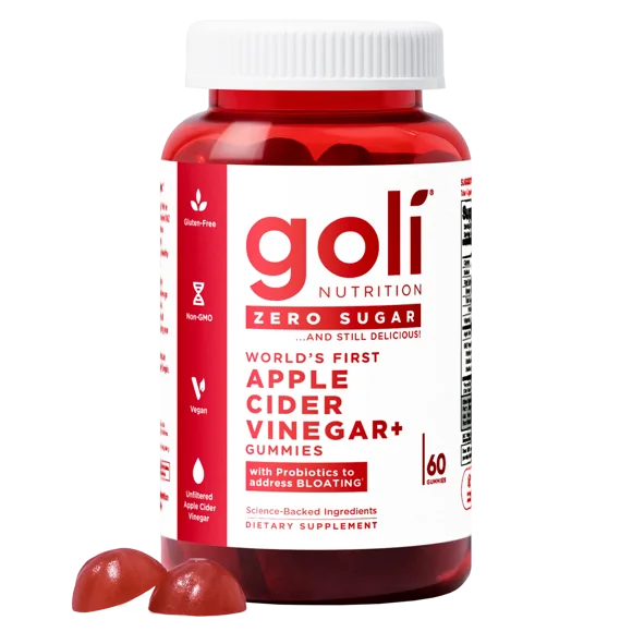 Goli Suplemento Vinagre de Manzana Zero Sugar 60 Gomitas