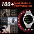 thumbnail image 3 of Smartwatch Bvlrksc de 1,52" HD con diseño militar y monitor de actividad física, 3 of 6