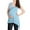 Light Blue, variant on Joau Women's Maternity Peplum Tops Ruched Sleeveless Pregnancy Shirts Spoon Neck Summer Casual Pleated Flowy Loose Fit Babydoll Tee Shirts