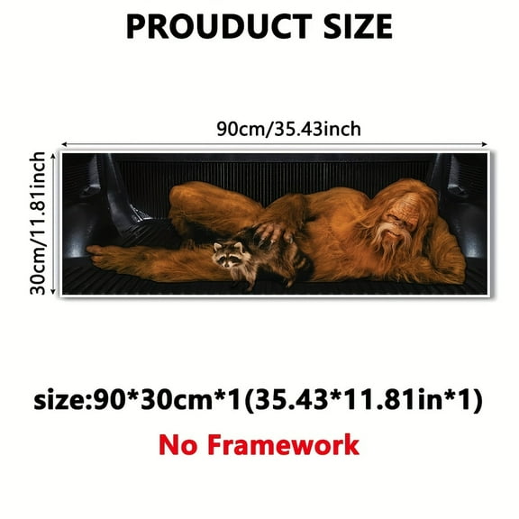 A Canvas Poster, Modern Art, Primitive Human Wall Art Canvas Painting, Animal Poster, Wall Decoration, Autumn Decoration, Wall Decoration, Room Decoration, Frameless