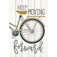 thumbnail image 4 of Gango Home Decor Contemporary When in Doubt Pedal & Keep Moving Forward; Two 12x18in Art Prints in Brown Frames, 4 of 6
