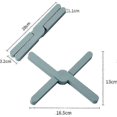thumbnail image 2 of 4 Pcs Foldable Trivets Trivet for Hot Pans Expanding Pot Holder X-shaped Foldable Silicone Trivets Silicone Non-Slip Thick Heat-Resistant Folding Pad, 2 of 5