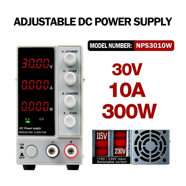 Stabilized Dc Power Supply Adjustable 4 Digit Laboratory Bench Power Source 30v 10a 30v 60v 5a Ac Diy