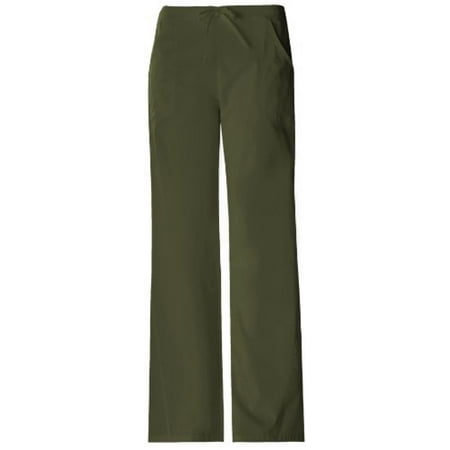 Cherokee Basic Scrubs - Cherokee 1072 Women's Pro-Flex Drawstring Scrub Pant Dark Olive XX-LG Petite
