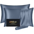 thumbnail image 1 of Fundas de almohada de seda DKBSlik Mulberry Silk Standard, juego de 2, 1 of 8