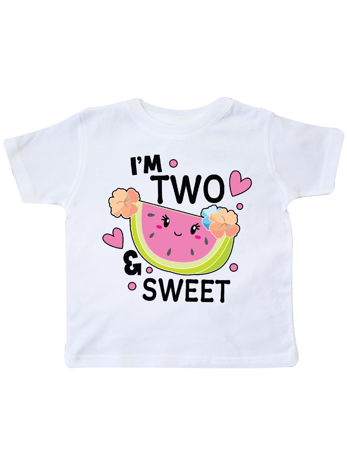 inktastic Im 5 and Sweet with Cute Watermelon Toddler T-Shirt