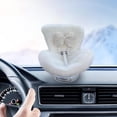 thumbnail image 6 of Doll Car Seat for 17cm Dolls, Doll Car Seat with Air Vent Clip and Desktop Stand, Cute and Functional Car Ornament for Doll Fans, Collectors [Bowknot] White, 6 of 8