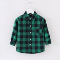 thumbnail image 2 of 12-18 Months Toddler Boys Button Up Dress Shirt 12 18 24 Months 2T 3T 4T 5T 6T 7T 8T Kids Long Sleeve Tops School Uniform Spring Fall Clothes Tops, 2 of 4