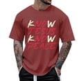 thumbnail image 1 of LUOGENLI T-shirts pour Homme pour Hommes T-Shirt Imprimé de Mode pour Homme T-shirts pour Hommes T-shirts Graphiques T-shirts de Pêche T-shirts de la Saint-Patrick pour Homme T-Shirt Graphique Saint-Patrick Rouge TG, 1 of 5