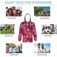 thumbnail image 5 of Lsque Geometry Patten Youth Hoodie Sweatshirt Pullover with Kangaroo Pocket Boys and Girls Hoodie Warm Hoodie for Kids-X-Large, 5 of 6