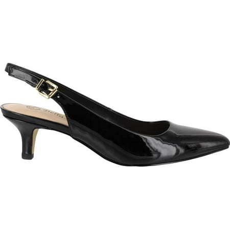 bella vita women's scarlett slingback size 9 black leather