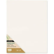 100-Pack Cold Press Bamboo Paper Sheets for Mixed Media, Drawing, Painting, 120GSM (8.5 x 11 In)