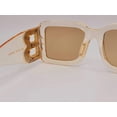 thumbnail image 6 of Fashion Big Rectangle Unisex Luxury Sunglasses Vintage Punk Oversized Gold Tea, 6 of 7