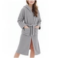 thumbnail image 2 of Pyjama pour Filles Literie pour Enfants Vêtements pour Enfants Peignoir Épais à Capuche Allongé Pyjama en Velours pour Enfants Pyjamas pour Filles Manteaux pour Filles, 2 of 7