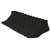 Hanes Men's Double Tough Durability Ankle Socks, 12-Pack