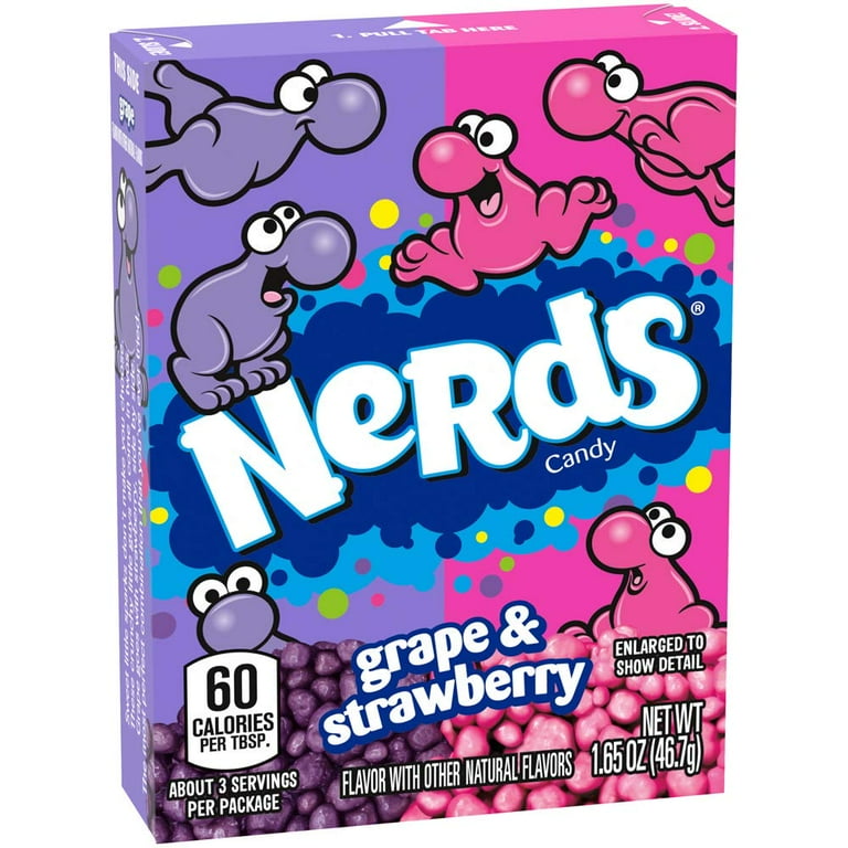 Nerds Grape & Strawberry Candy, 1.65 Ounce Package, 24 Count / ナーズ キャンディー [グレープ＆ストロベリー]  24箱入り Nerds Bulk Pack, Grape & Strawberry Candy, 1.65 Ounce, Pack Of 24