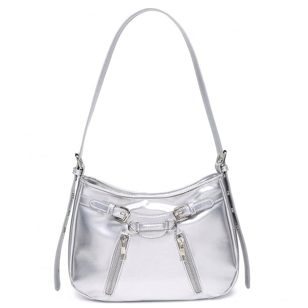Bolso Hobo Mano Axila para Mujer Correa Ajustable Cuero PU
