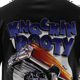 thumbnail image 4 of Rollin Hard men's Knockin Booty Lowrider black classic fit front and back print graphic tee shirt, 4 of 5
