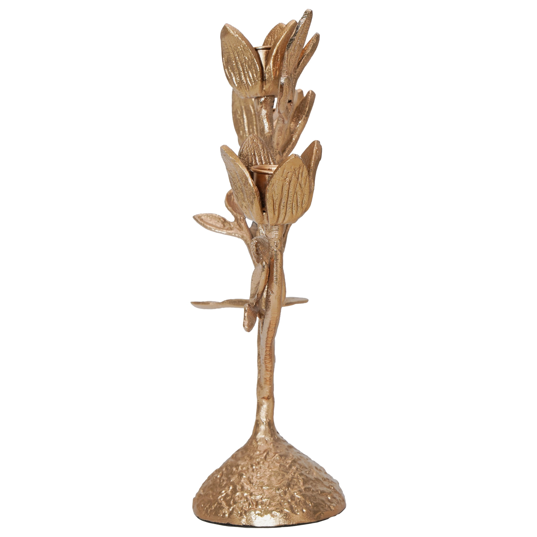 My Texas House Halloween 3-Light Branch Candle Holder, Gold, 12"