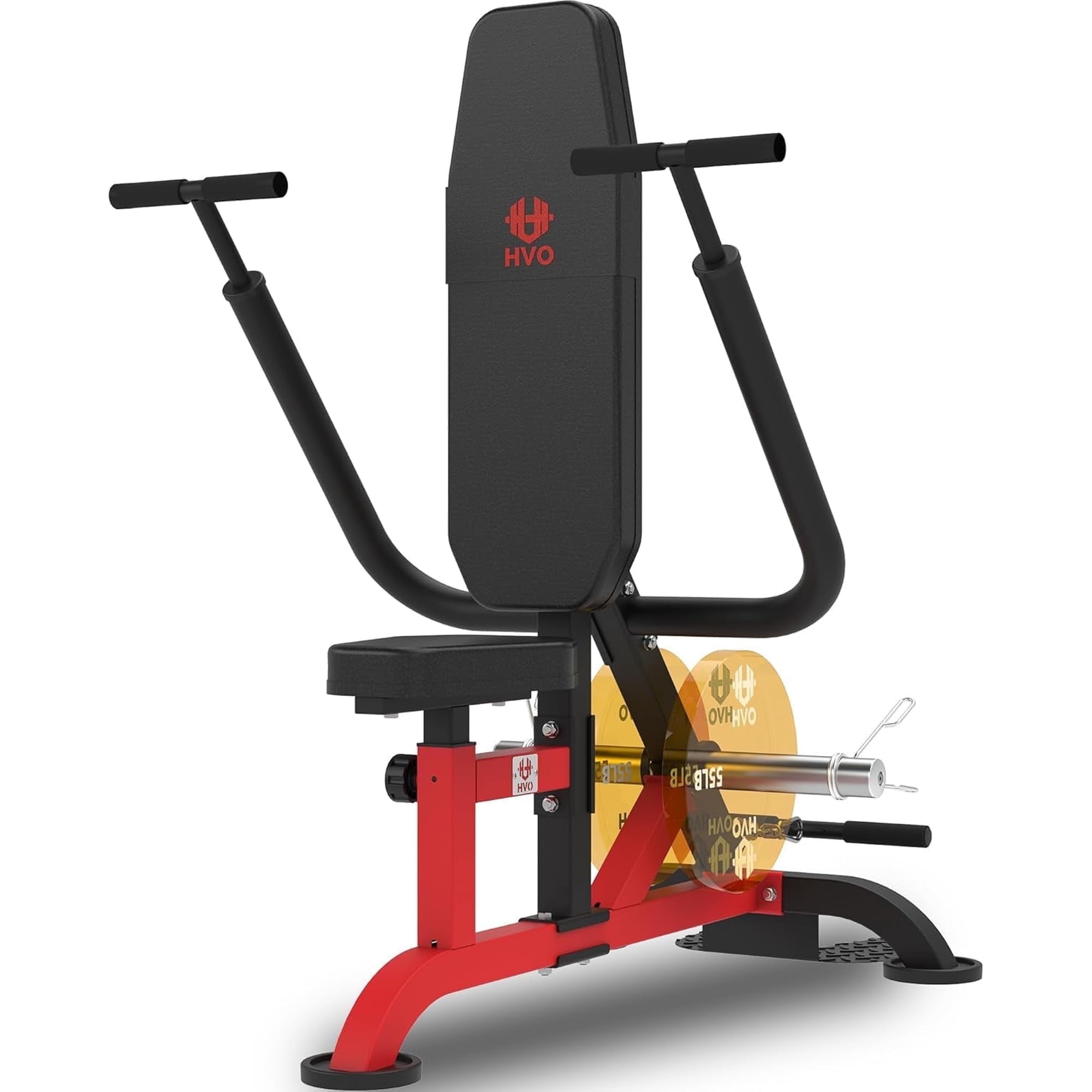 HVO Seated Dip Machine Tricep: Dip Machine Exercise for Biceps Plate Loaded Home Gym Strength Training Equipment