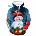 thumbnail image 2 of Sudadera con capucha de Papá Noel y gato con estampado 3D para hombre, sudadera con estampado de árbol de Navidad y muñeco de nieve, unisex, holgada, de manga larga, 2 of 5