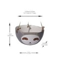 thumbnail image 5 of SPRING PARK Cute Sloth Shaped Planter Ceramic Hanging Flower Pot Succulent Plant Garden, 5 of 7