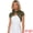 Army Green, variant on Lace Cardigan Stand Collar Short Elegant Shrug S White