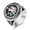 Silver color, variant on Knights Templar Put On The Whole Armor of God Ephesians 6:13-21 Red Cross Design Men's 14K Yellow Gold  Ring