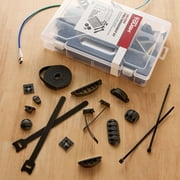 Hyper Tough 180-Piece Cable Management Kit