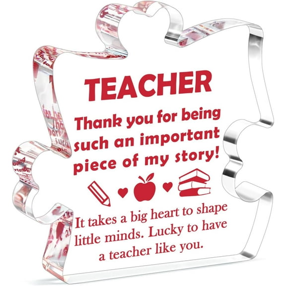 Teacher Gifts for Women, Teacher Appreciation Gifts, New Teacher Gifts, End of Year Teacher Gift from Students, Graduation Gifts for Teacher, Teacher Thank You Gifts Decoration Sign Plaque