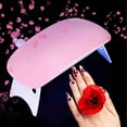thumbnail image 6 of Yajisi 6W Portable LED Nail Dryer – 6 LED, 306+405nm, 50,000h Lifetime, Foldable, UV/LED Gel Curing, Pink, 6 of 6