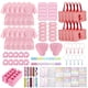 thumbnail image 1 of Kit de fiesta de spa Homewarm, 122 unidades, rosas, para niñas, con batas de satén, 1 of 7