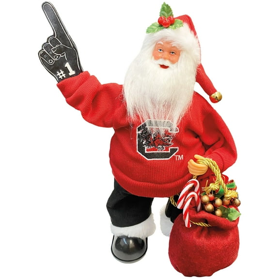 South Carolina Gamecocks 12" Animated Musical Santa