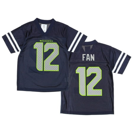 NFL Youth Seatle Seahawks Fan #12 Dazzle Jersey, (Nfl Jersey Best Selling)