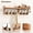 Wooden-B, variant on Coat Rack Wall Mount with Shelf,4 in 1 Coat and Key Hanger with 11 Hooks,Entryway Wall Mounted Shelf with Mail Holder for Living Room, Bedroom, Wood