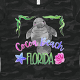 thumbnail image 4 of Inktastic Cocoa Beach Florida Cute Swimming Manatee Women's T-Shirt, 4 of 5