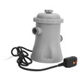 thumbnail image 4 of 110V US Plug 330GPH Above Ground Pool Filter Pump - Quiet 16W ABS Circulation Pump with Complete Accessories (Hoses, Filter, Adapters), Multi-Functional Filtration System for All Pool Sizes, Easy, 4 of 6