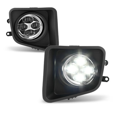 Fits [Brightest] 14-17 Toyota Tundra 4 LED Bumper Fog Lights lampw