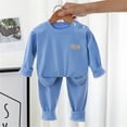 thumbnail image 3 of TAIAOJING Girls Boys Toddler Soft Pajamas Toddler Soild Long Sleeve Kid Sleepwear Sets 2-3 Years, 3 of 3