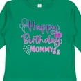 thumbnail image 4 of Inktastic Purple Happy Birthday Mommy Boys or Girls Long Sleeve Toddler T-Shirt, 4 of 5