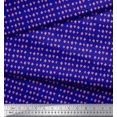 thumbnail image 2 of Soimoi Blue polyester Crepe Fabric Poker Card Symbol Decor Fabric Printed Yard 42 Inch Wide, 2 of 3