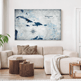 thumbnail image 4 of Elephant Stock World Awaits I Push Pin Caribbean Map Wall Art - Map Canvas Art - 12" x 8", 4 of 8