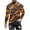 Orange, variant on KeShDi Shirts for Men Fall Shirts Men's Camouflage Print Crewneck Casual Long-sleeved Orange 2X
