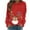 Red-Christmas Shirts, variant on Jsaierl Womens Christmas Fleece Sweatshirts Funny Xmas Graphic Sweatshirt Loose Fit Pullover Sweater Tops Crewneck Tunic Long Sleeve Shirts Christmas Clothes
